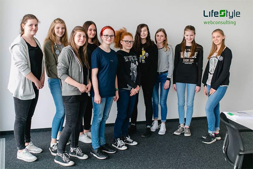 Girlsday 2017 bei LifeStyle - Gruppenbild